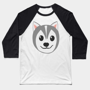 Husky head Baseball T-Shirt